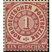 Numeral in circle - Germany / Old German States / North German Confederation 1869 - 1