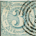 Numeral in Circle - Germany / Old German States / Thurn und Taxis 1860 - 3