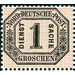 Numeral in frame - Germany / Old German States / North German Confederation 1870 - 1