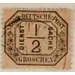 Numeral in frame - Germany / Old German States / North German Confederation 1870