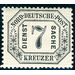 Numeral in frame - Germany / Old German States / North German Confederation 1870 - 7