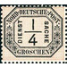 Numeral in frame - Germany / Old German States / North German Confederation 1870