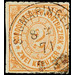 Numeral in oval - Germany / Old German States / North German Confederation 1868 - 2