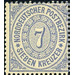 Numeral in oval - Germany / Old German States / North German Confederation 1869 - 7