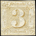 Numeral in square - Germany / Old German States / Thurn und Taxis 1863 - 3