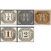 Official stamps for the district with thaler currency - Germany / Old German States / North German postal district 1870 Set
