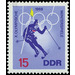 Olympic Winter Games, Grenoble  - Germany / German Democratic Republic 1968 - 15 Pfennig