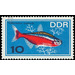 ornamental fish  - Germany / German Democratic Republic 1966 - 10 Pfennig