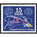 Ornamental fish: guppies (Poecilia reticulata)  - Germany / German Democratic Republic 1976 - 15 Pfennig