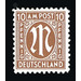 Permanent mark series M in the oval  - Germany / Western occupation zones / American zone 1945 - 10 Pfennig