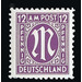 Permanent mark series M in the oval  - Germany / Western occupation zones / American zone 1945 - 12 Pfennig