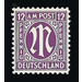 Permanent mark series M in the oval  - Germany / Western occupation zones / American zone 1945 - 12 Pfennig