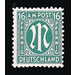 Permanent mark series M in the oval  - Germany / Western occupation zones / American zone 1945 - 16 Pfennig