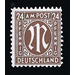 Permanent mark series M in the oval  - Germany / Western occupation zones / American zone 1945 - 24 Pfennig