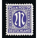 Permanent mark series M in the oval  - Germany / Western occupation zones / American zone 1945 - 25 Pfennig