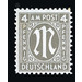 Permanent mark series M in the oval  - Germany / Western occupation zones / American zone 1945 - 4 Pfennig