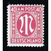 Permanent mark series M in the oval  - Germany / Western occupation zones / American zone 1945 - 40 Pfennig