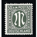 Permanent mark series M in the oval  - Germany / Western occupation zones / American zone 1945 - 50 Pfennig