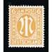 Permanent mark series M in the oval  - Germany / Western occupation zones / American zone 1945 - 6 Pfennig