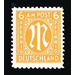 Permanent mark series M in the oval  - Germany / Western occupation zones / American zone 1945 - 6 Pfennig