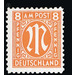 Permanent mark series M in the oval  - Germany / Western occupation zones / American zone 1945 - 8 Pfennig