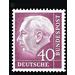 Permanent series: Federal President Theodor Heuss  - Germany / Federal Republic of Germany 1954 - 40 Pfennig