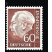 Permanent series: Federal President Theodor Heuss  - Germany / Federal Republic of Germany 1954 - 60 Pfennig