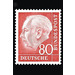 Permanent series: Federal President Theodor Heuss  - Germany / Federal Republic of Germany 1954 - 80 Pfennig