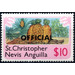 Pinneapples and peanuts, overprint &quot;OFFICIAL&quot; - Caribbean / Saint Kitts and Nevis 1980 - 10