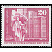 Postage stamp: construction in the GDR  - Germany / German Democratic Republic 1973 - 20 Pfennig