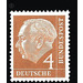 Postage stamp: Federal President Theodor Heuss  - Germany / Federal Republic of Germany 1954 - 4 Pfennig