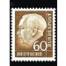 Postage stamp: Federal President Theodor Heuss  - Germany / Federal Republic of Germany 1957 - 60