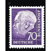 Postage stamp: Federal President Theodor Heuss  - Germany / Federal Republic of Germany 1957 - 70