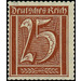 Postage stamp set  - Germany / Deutsches Reich 1921 - 25 Pfennig