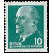 Postage stamps: Chairman of the State Council Walter Ulbricht  - Germany / German Democratic Republic 1961 - 10 Pfennig