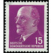 Postage stamps: Chairman of the State Council Walter Ulbricht  - Germany / German Democratic Republic 1961 - 15 Pfennig