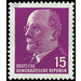 Postage stamps: Chairman of the State Council Walter Ulbricht  - Germany / German Democratic Republic 1961 - 15 Pfennig