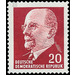 Postage stamps: Chairman of the State Council Walter Ulbricht  - Germany / German Democratic Republic 1961 - 20 Pfennig