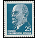 Postage stamps: Chairman of the State Council Walter Ulbricht  - Germany / German Democratic Republic 1963 - 25 Pfennig