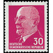 Postage stamps: Chairman of the State Council Walter Ulbricht  - Germany / German Democratic Republic 1963 - 30 Pfennig