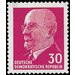 Postage stamps: Chairman of the State Council Walter Ulbricht  - Germany / German Democratic Republic 1963 - 30 Pfennig