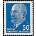 Postage stamps: Chairman of the State Council Walter Ulbricht  - Germany / German Democratic Republic 1963 - 50 Pfennig