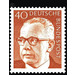 Postage stamps: Federal President Gustav Heinemann  - Germany / Federal Republic of Germany 1971 - 40 Pfennig