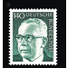 Postage stamps: Federal President Gustav Heinemann  - Germany / Federal Republic of Germany 1973 - 140 Pfennig