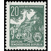 Postage stamps: five-year plan  - Germany / German Democratic Republic 1953 - 20 Pfennig