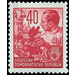 Postage stamps: five-year plan  - Germany / German Democratic Republic 1953 - 40 Pfennig