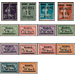 Postage stamps of France - Germany / Old German States / Memel Territory 1922 Set