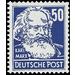 Postage stamps: personalities from politics, art and science  - Germany / German Democratic Republic 1952 - 50 Pfennig