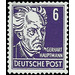 Postage stamps: personalities from politics, art and science  - Germany / German Democratic Republic 1952 - 6 Pfennig