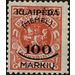 Print I on officiel stamp - Germany / Old German States / Memel Territory 1923 - 100